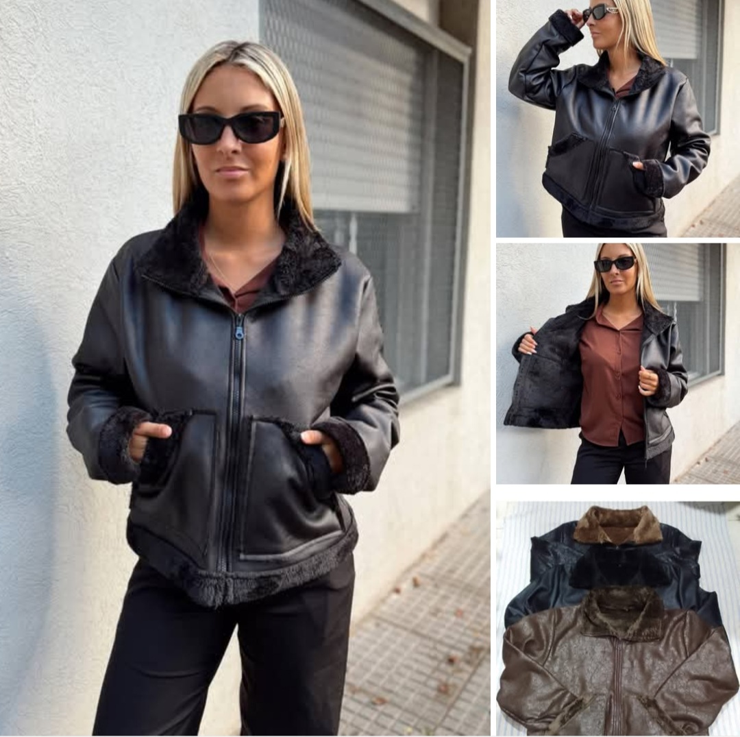 Campera gamulan con piel